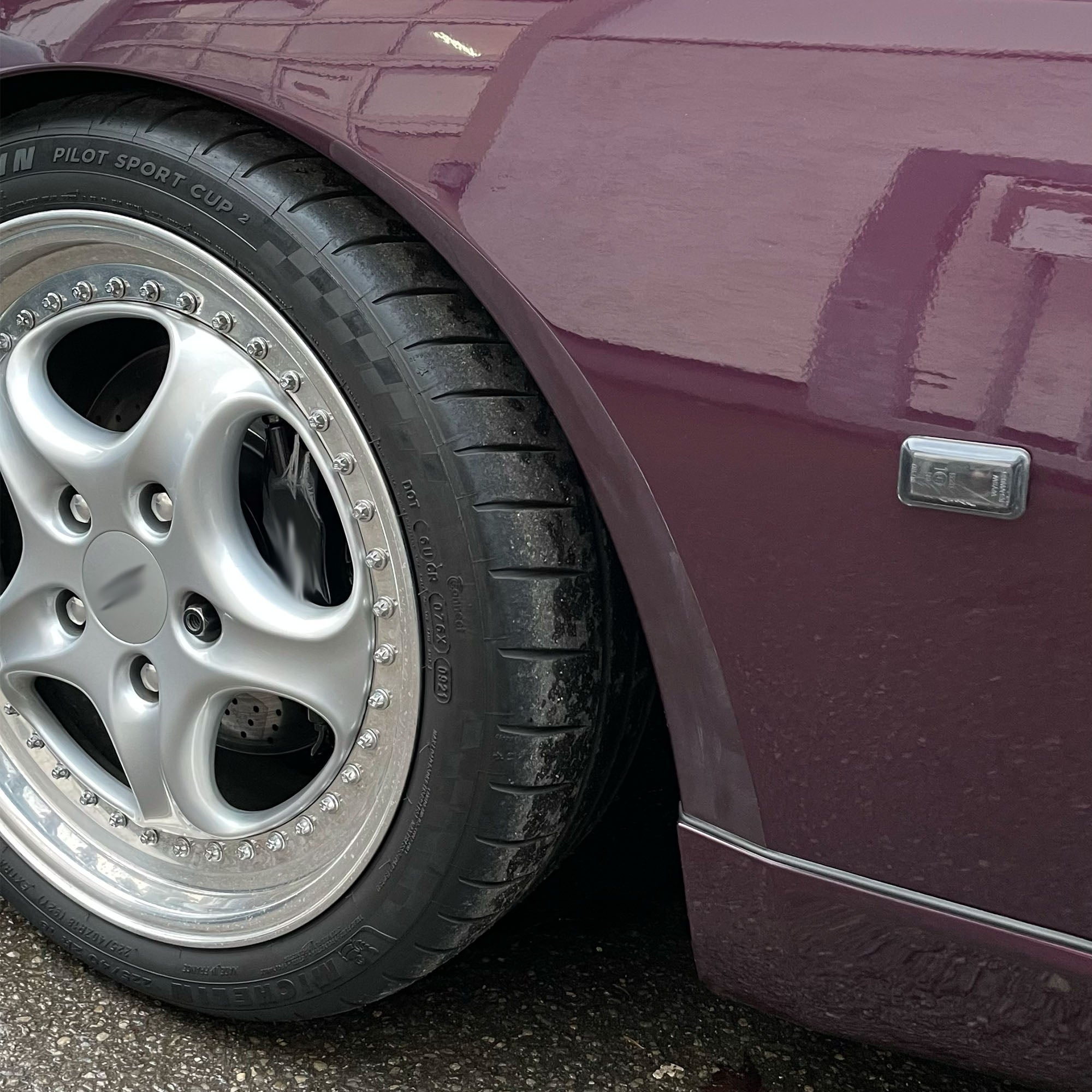 Lackschutzfolie für Porsche 968 Steinschlagschutz Schutzfolie Folie Transparent
