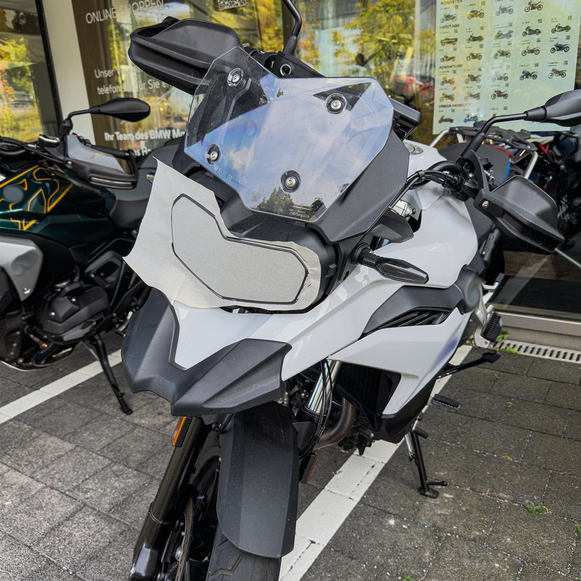Scheinwerfer Schutzfolie für BMW F750 F800 F850 GS Steinschlagschutz Transparent