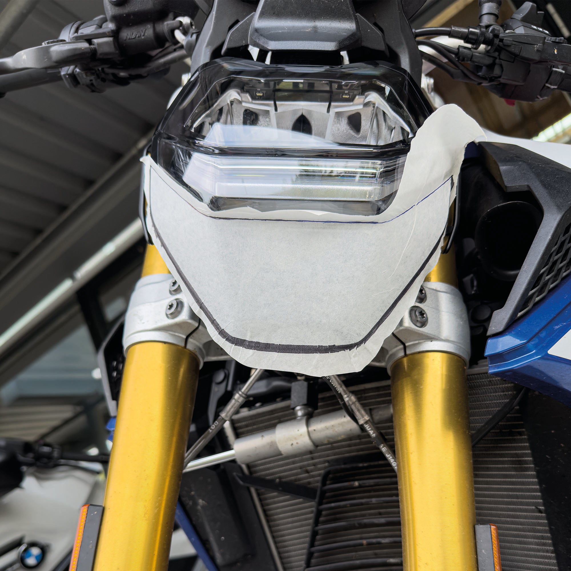 Scheinwerfer Schutzfolie für BMW F900R F 900 R Steinschlagschutz Transparent