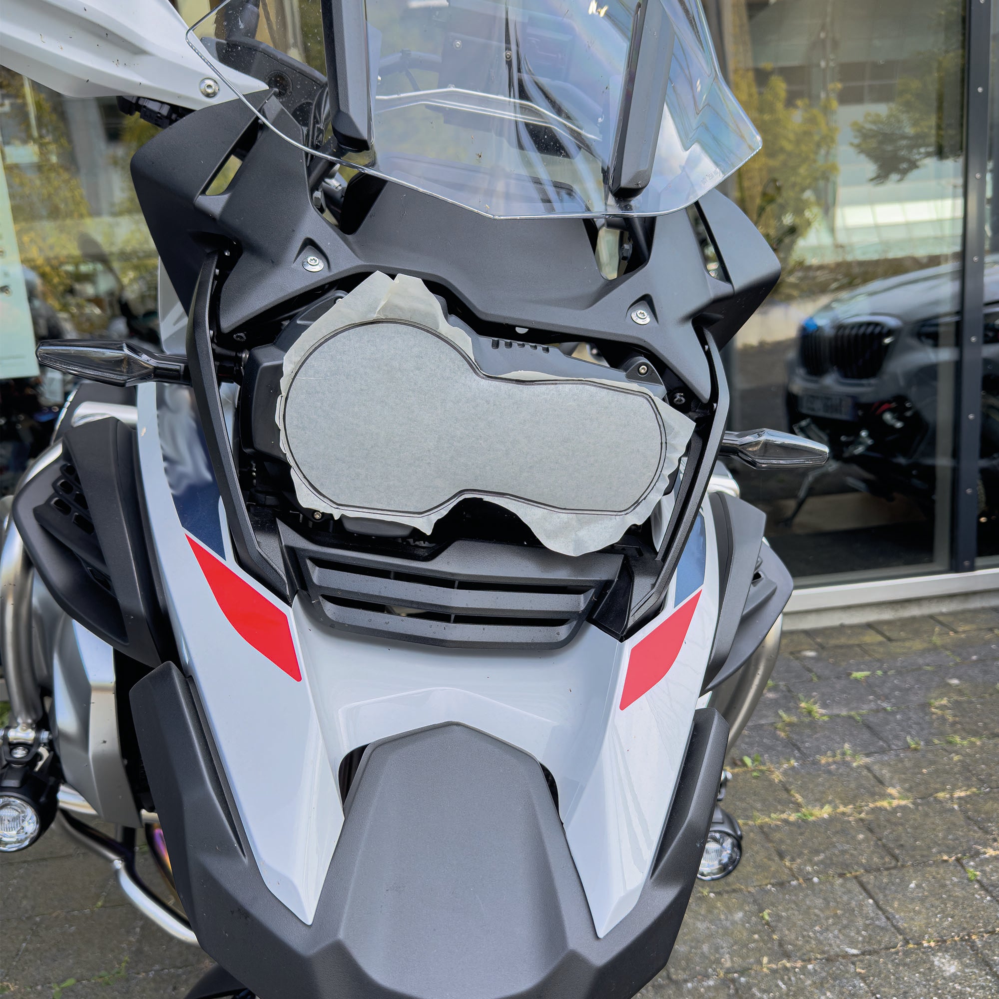 Scheinwerfer Schutzfolie für BMW GS 1250 Steinschlagschutz Transparent Folie