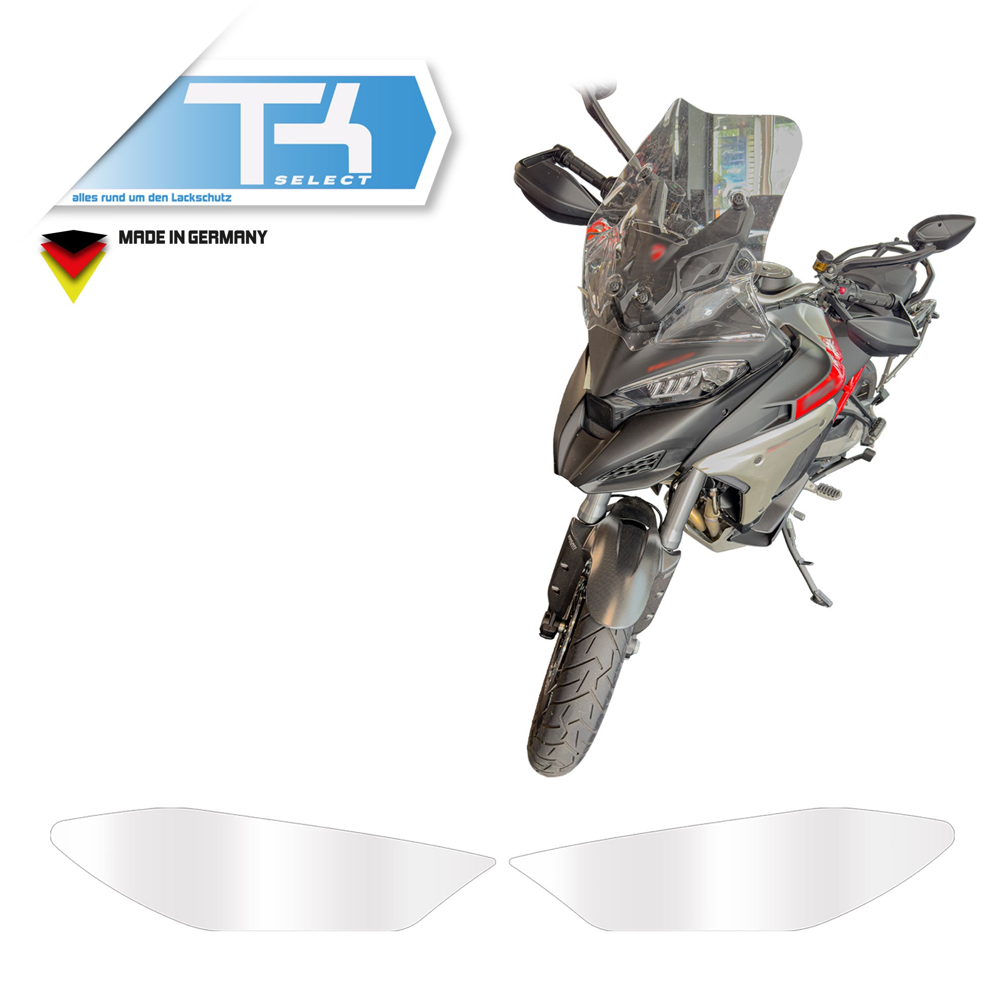 Scheinwerfer Schutzfolie für Ducati Multistrada V4 Steinschlagschutz Transparent
