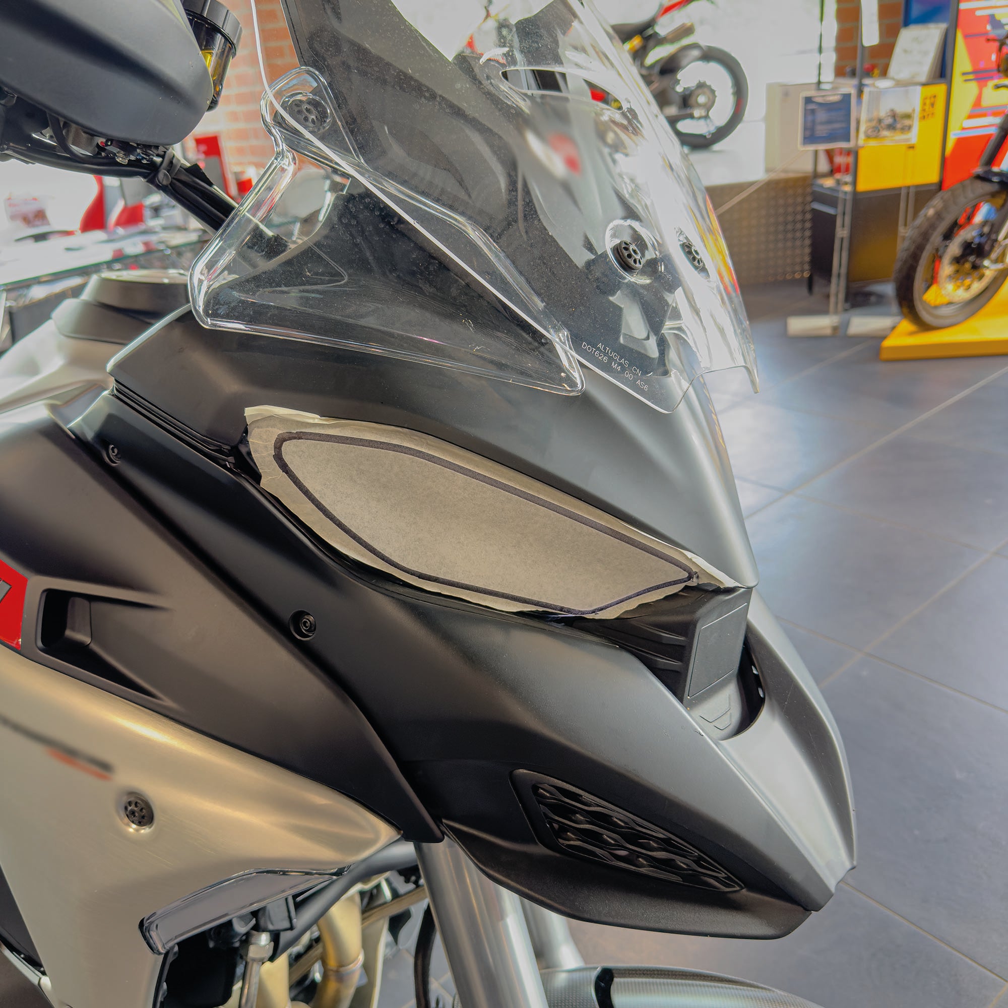 Scheinwerfer Schutzfolie für Ducati Multistrada V4 Steinschlagschutz Transparent
