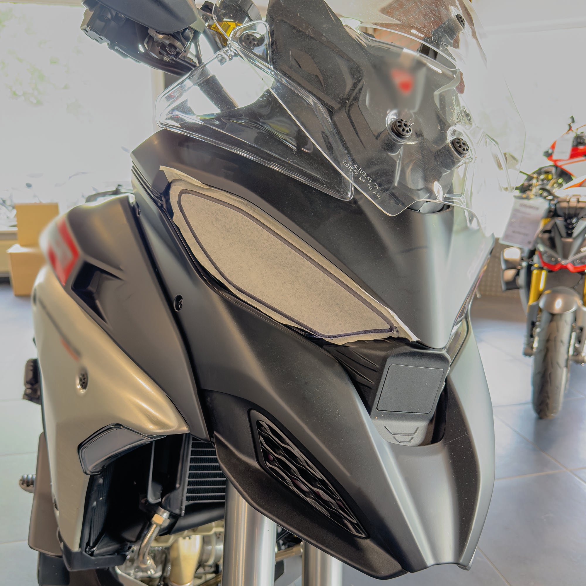 Scheinwerfer Schutzfolie für Ducati Multistrada V4 Steinschlagschutz Transparent