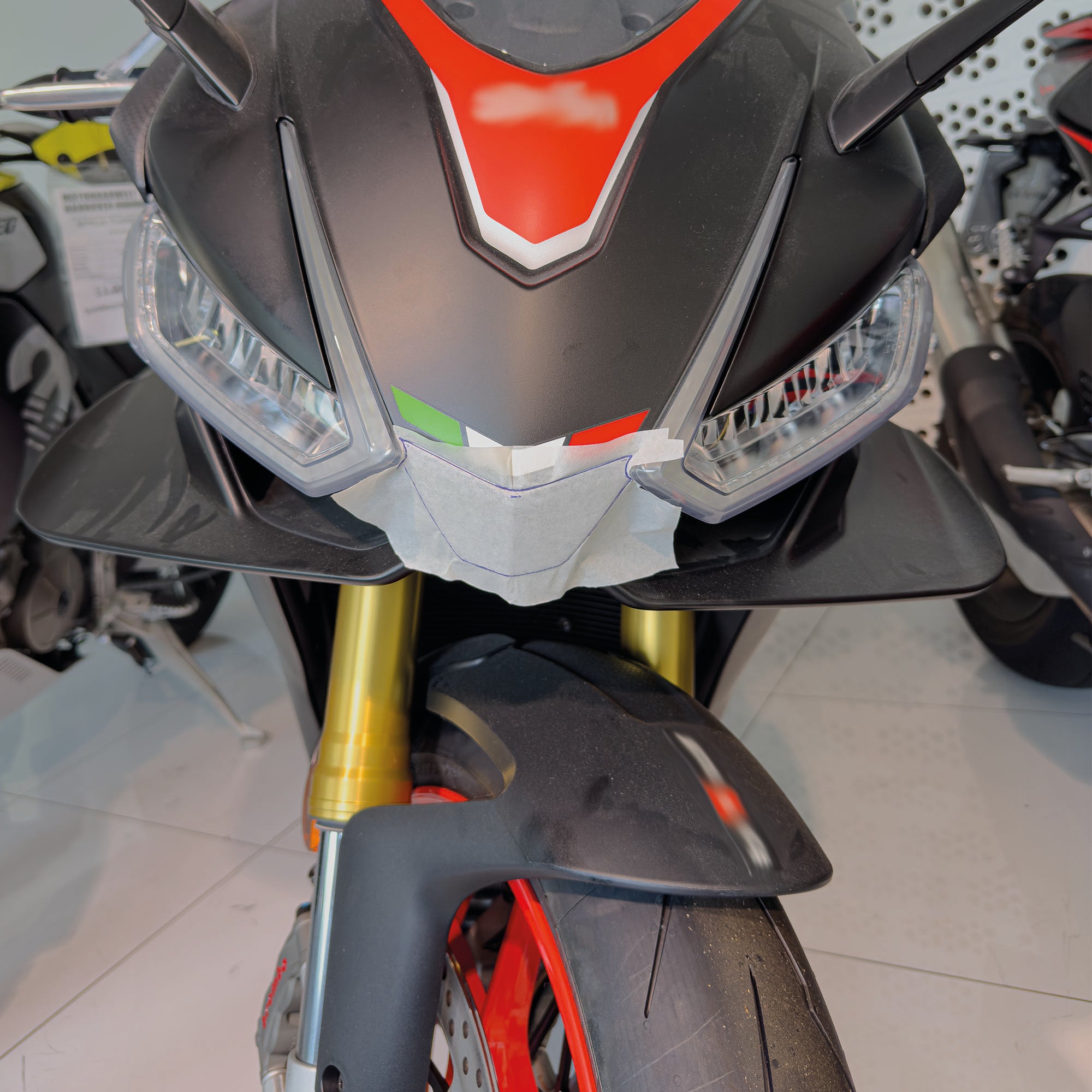 Scheinwerfer Schutzfolie für Aprilia RSV4 RS660 RS457 Tuono660 Steinschlagschutz