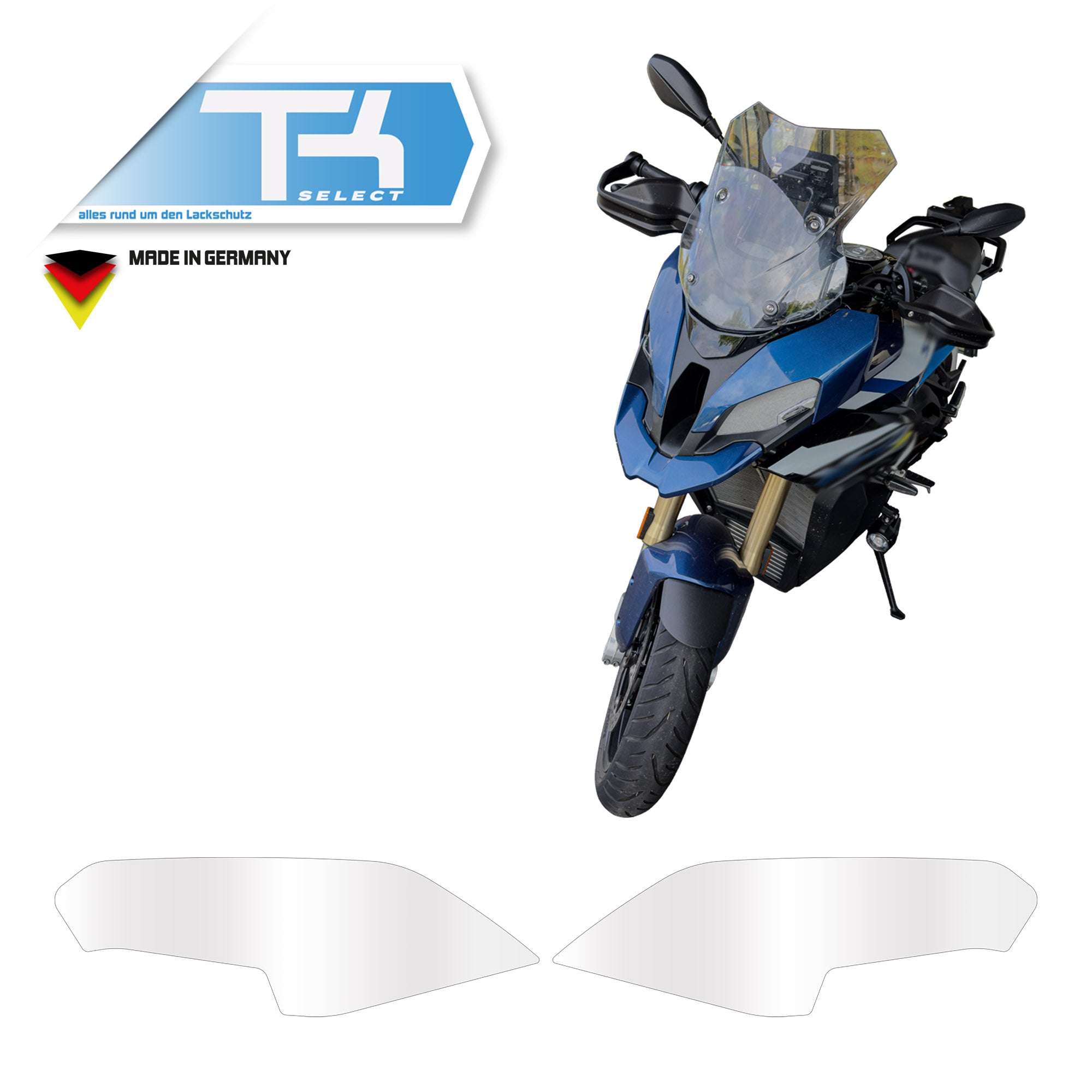 Scheinwerfer Schutzfolie für BMW S1000XR Steinschlagschutz Folie Transparent