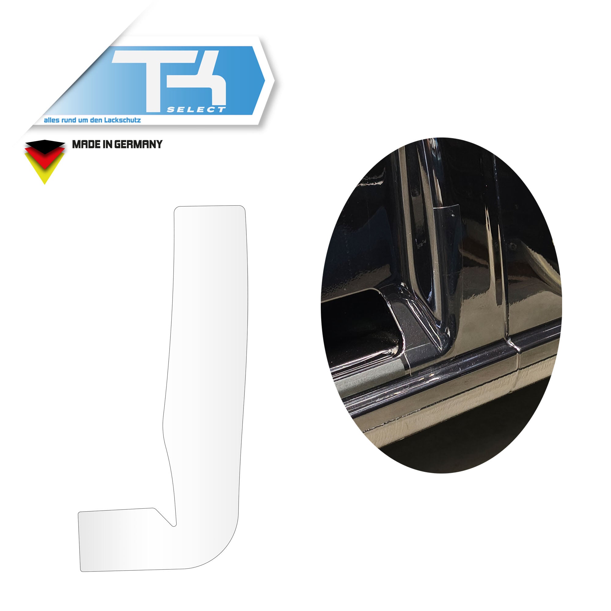 Lackschutzfolie für VW T7 Schiebetür Holm B-Säule Schutzfolie Folie Rechts