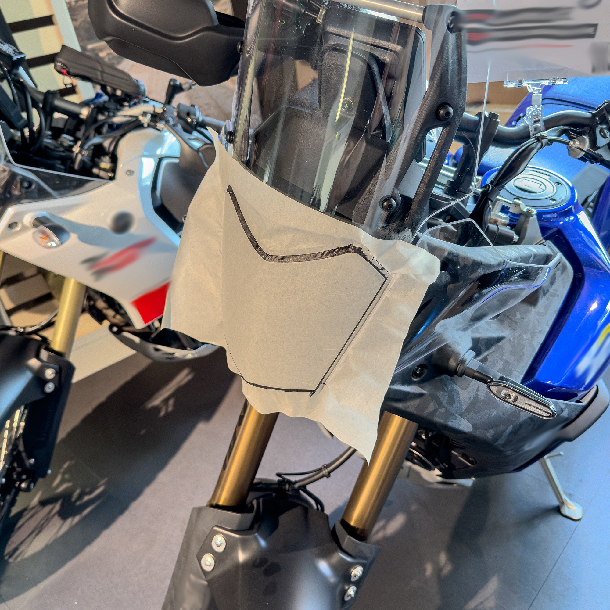 Steinschlagschutz Schutzfolie für Yamaha Tenere 700 Transparent Scheinwerfer