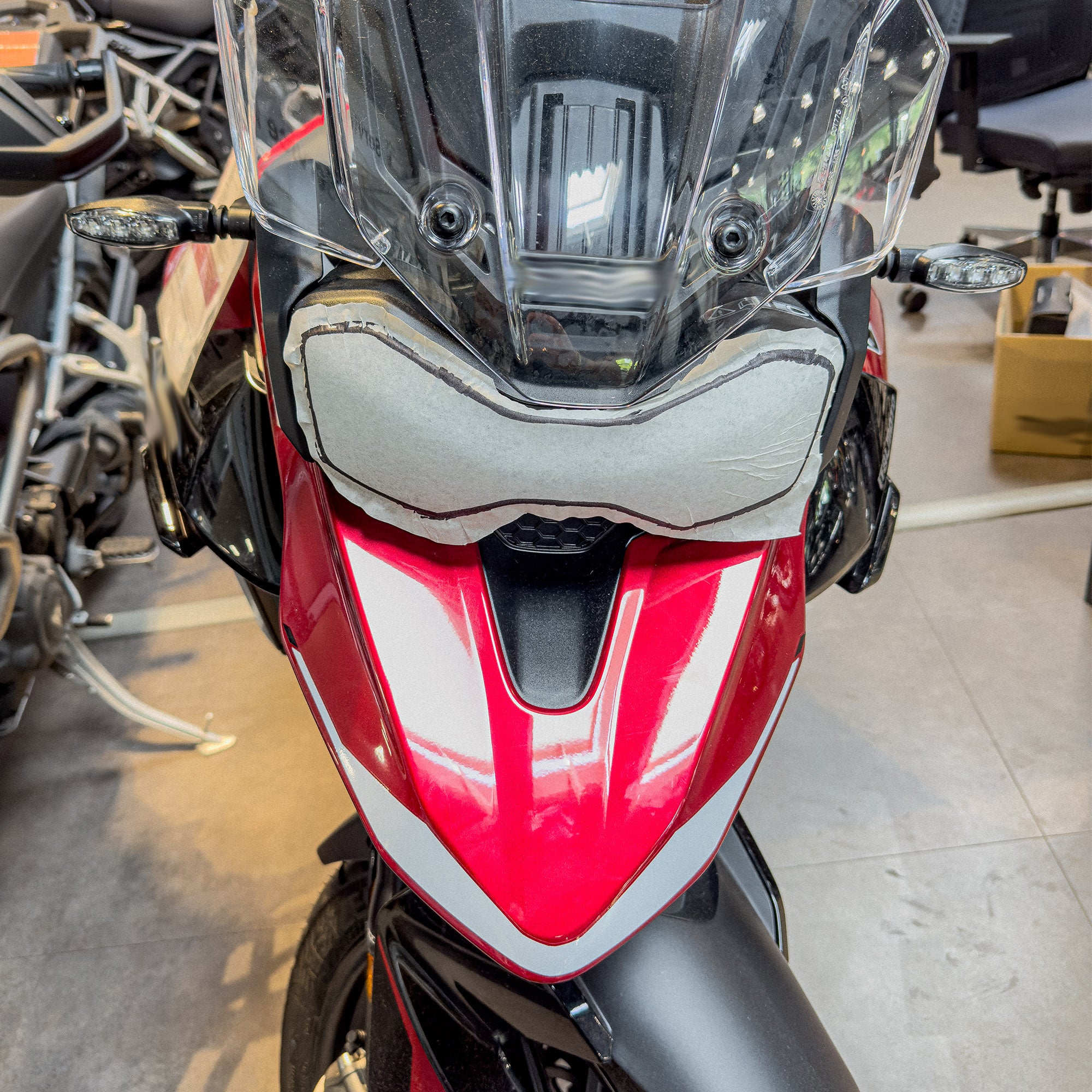 Steinschlagschutz Schutzfolie für Triumph Tiger 900GT Transparent Scheinwerfer
