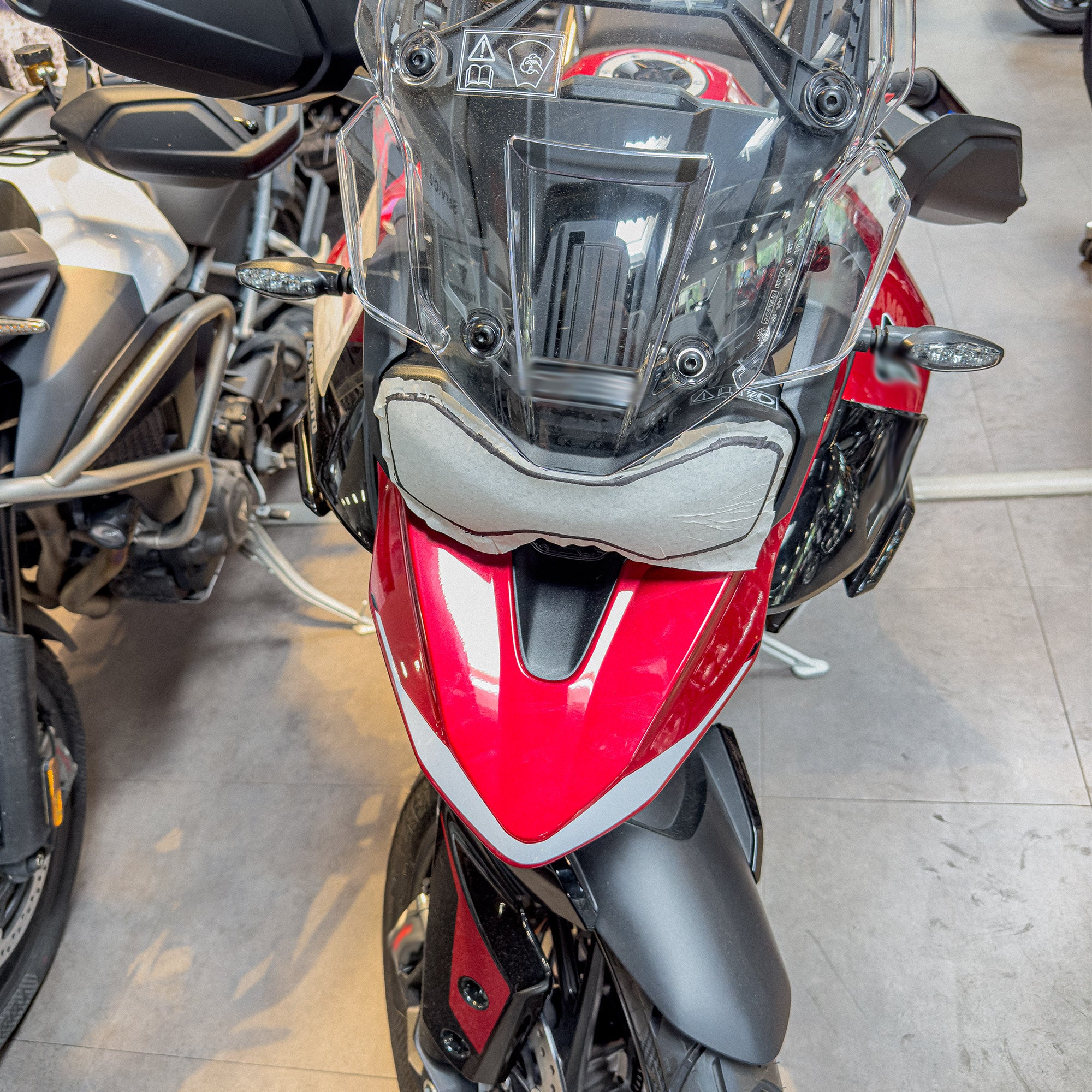 Steinschlagschutz Schutzfolie für Triumph Tiger 900GT Transparent Scheinwerfer