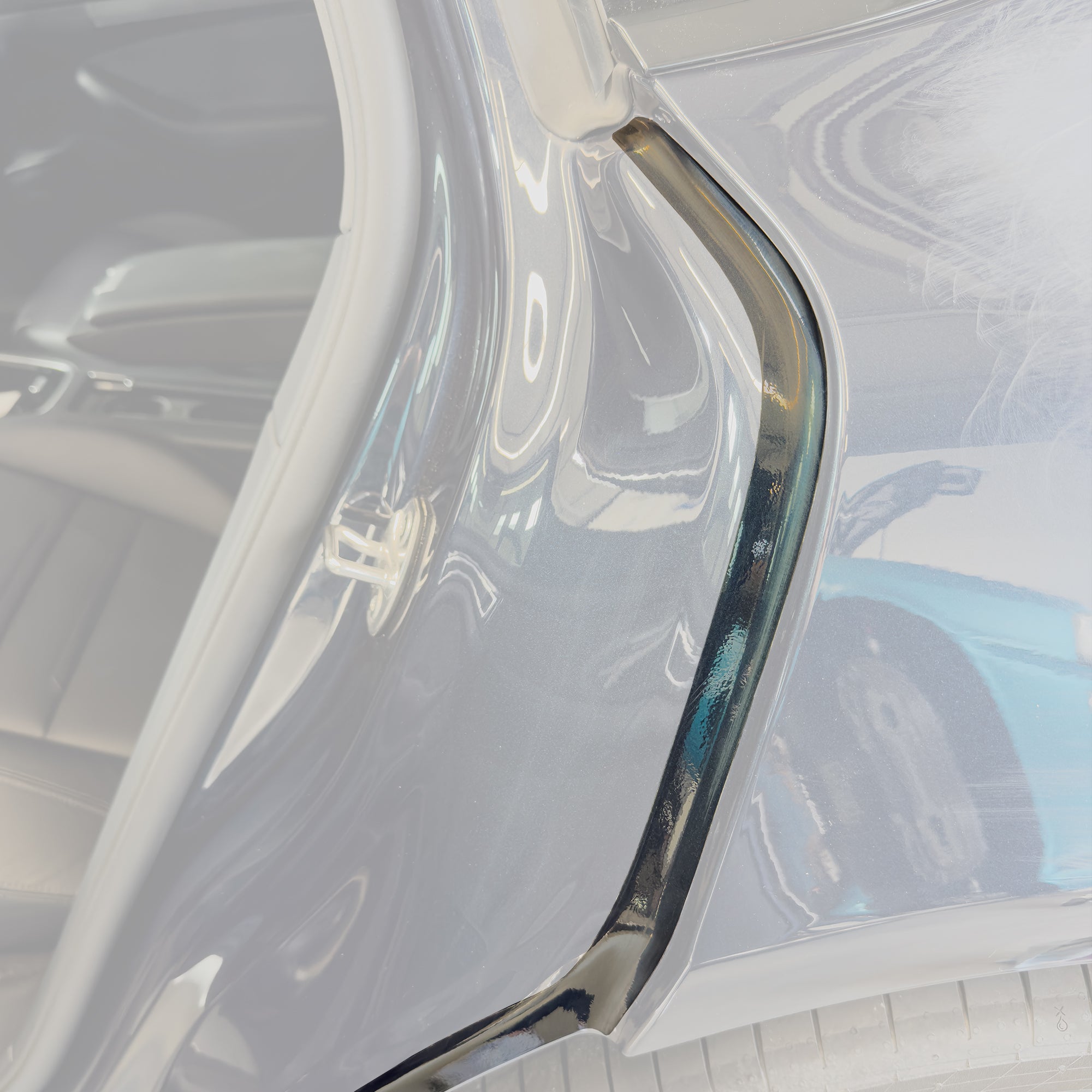 Lackschutzfolie für Porsche Panamera 971 Türinnenkante Schutzfolie Transparent
