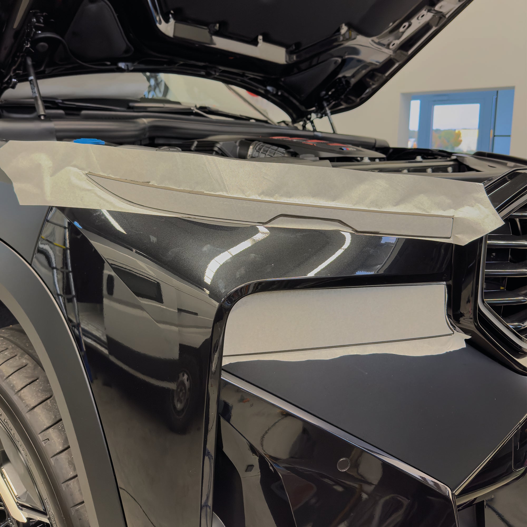 Scheinwerfer Schutzfolie für BMW XM Steinschlagschutz Folie Transparent