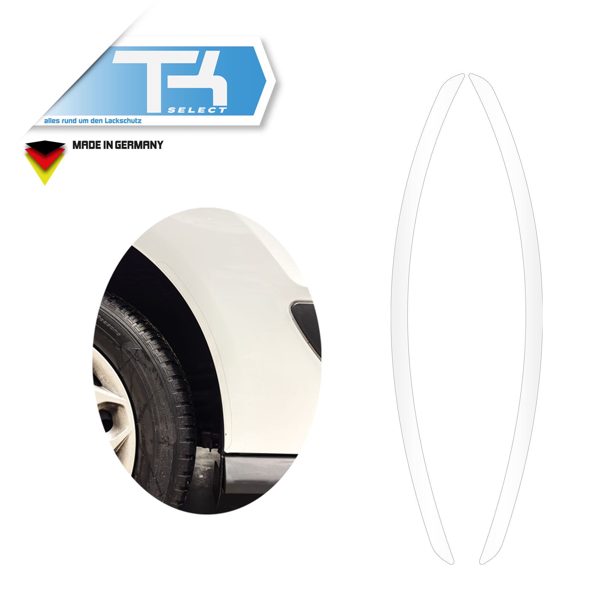 Lackschutzfolie für Ford Transit Connect II L1 Steinschlagschutz Transparent
