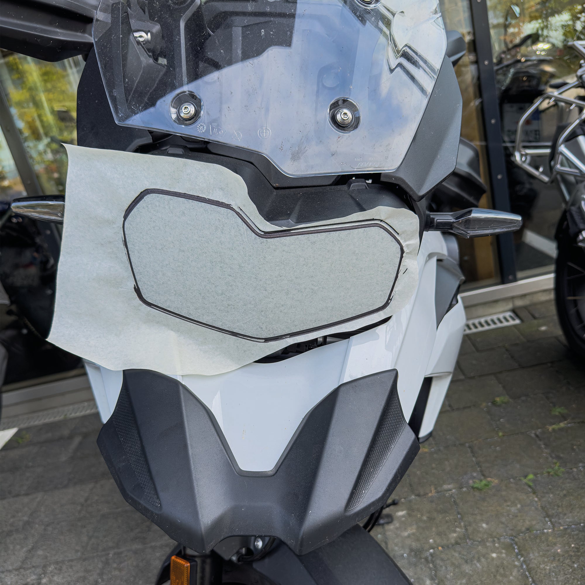 Scheinwerfer Schutzfolie für BMW F750 F800 F850 GS Steinschlagschutz Transparent