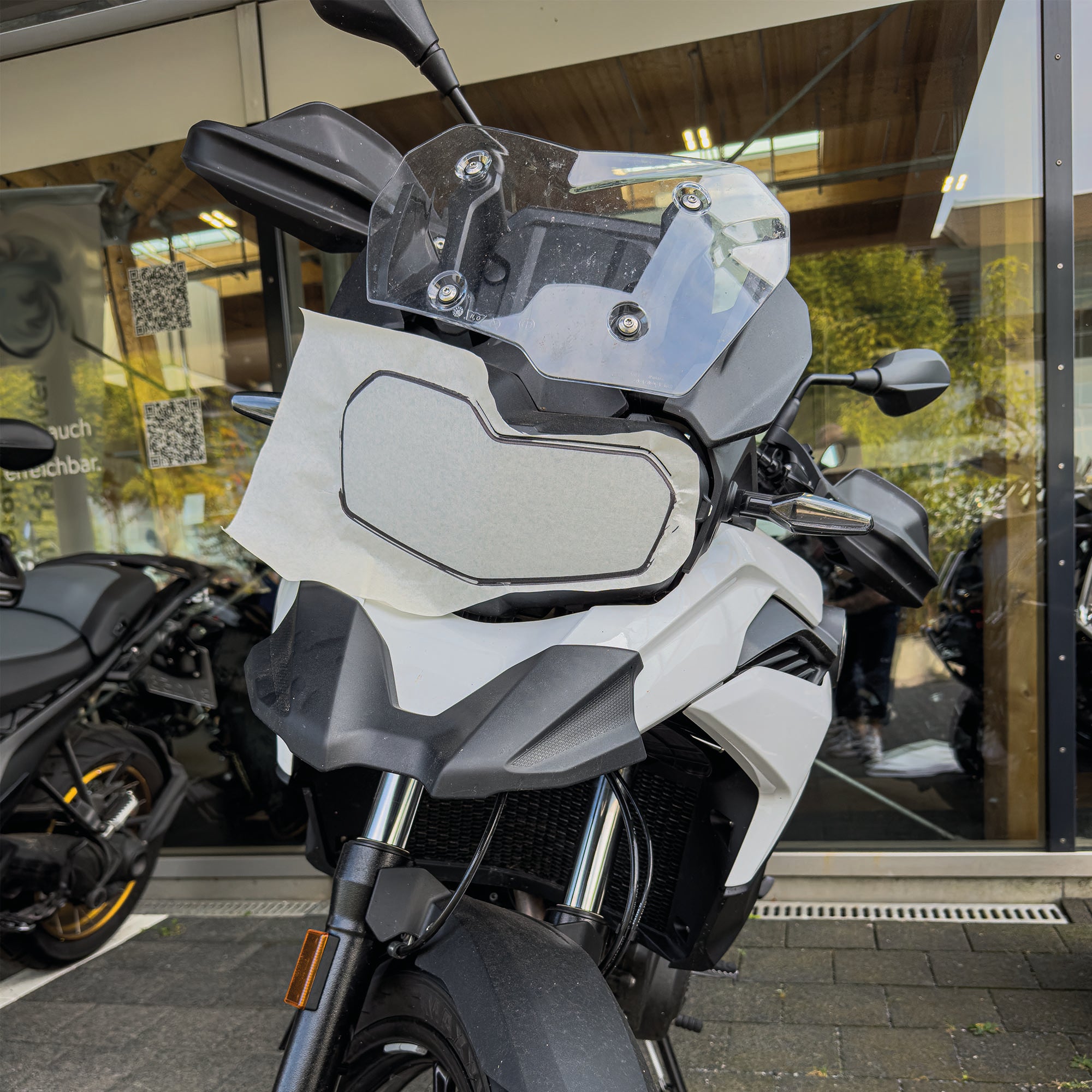 Scheinwerfer Schutzfolie für BMW F750 F800 F850 GS Steinschlagschutz Transparent