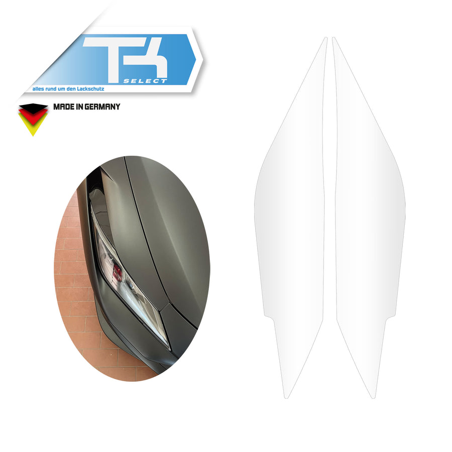 Scheinwerfer Schutzfolie für Ferrari F8 Steinschlagschutz Transparent R+L