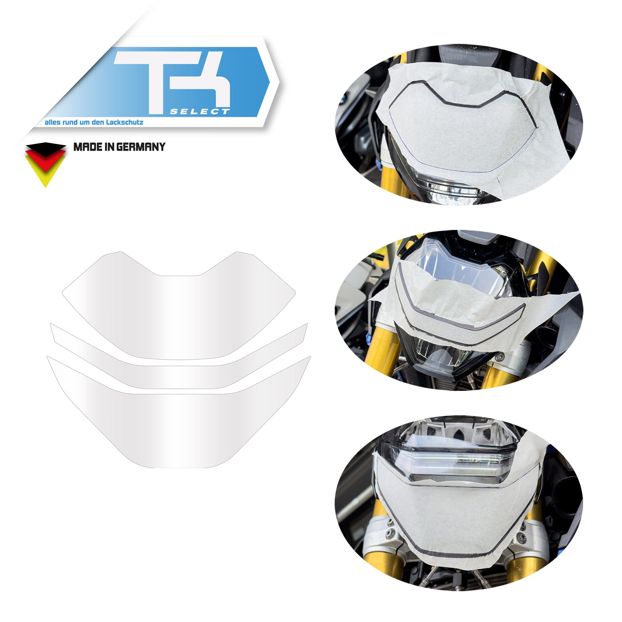 Scheinwerfer Schutzfolie für BMW F900R F 900 R Steinschlagschutz Transparent