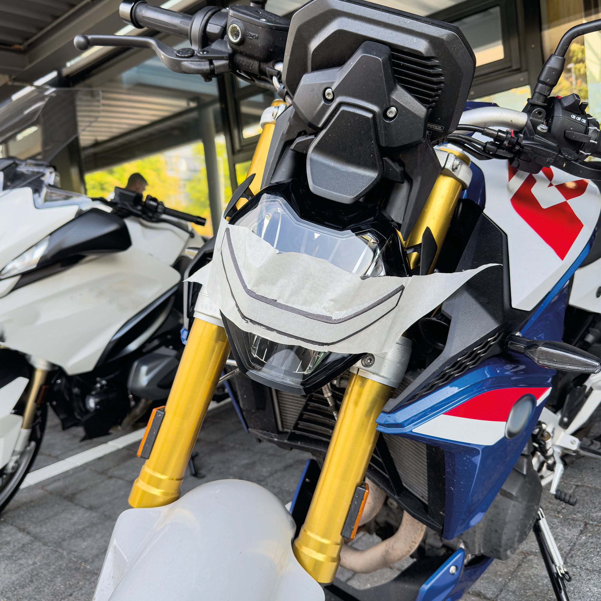 Scheinwerfer Schutzfolie für BMW F900R F 900 R Steinschlagschutz Transparent