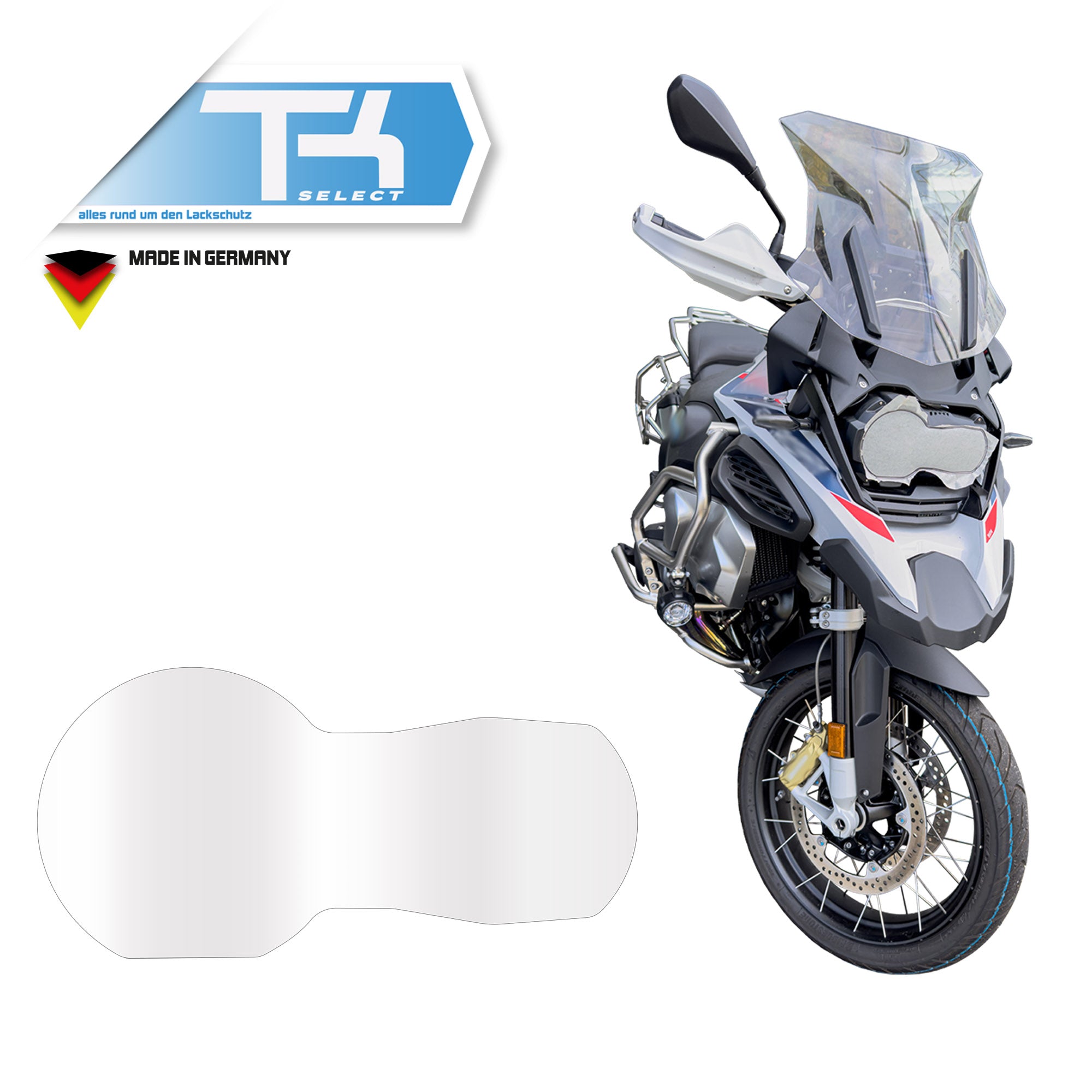 Scheinwerfer Schutzfolie für BMW GS 1250 Steinschlagschutz Transparent Folie