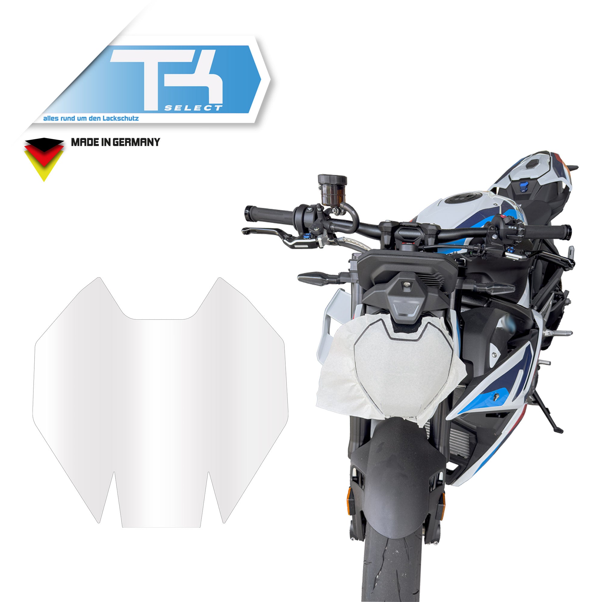 Scheinwerfer Schutzfolie für BMW M1000R Steinschlagschutz Folie Transparent