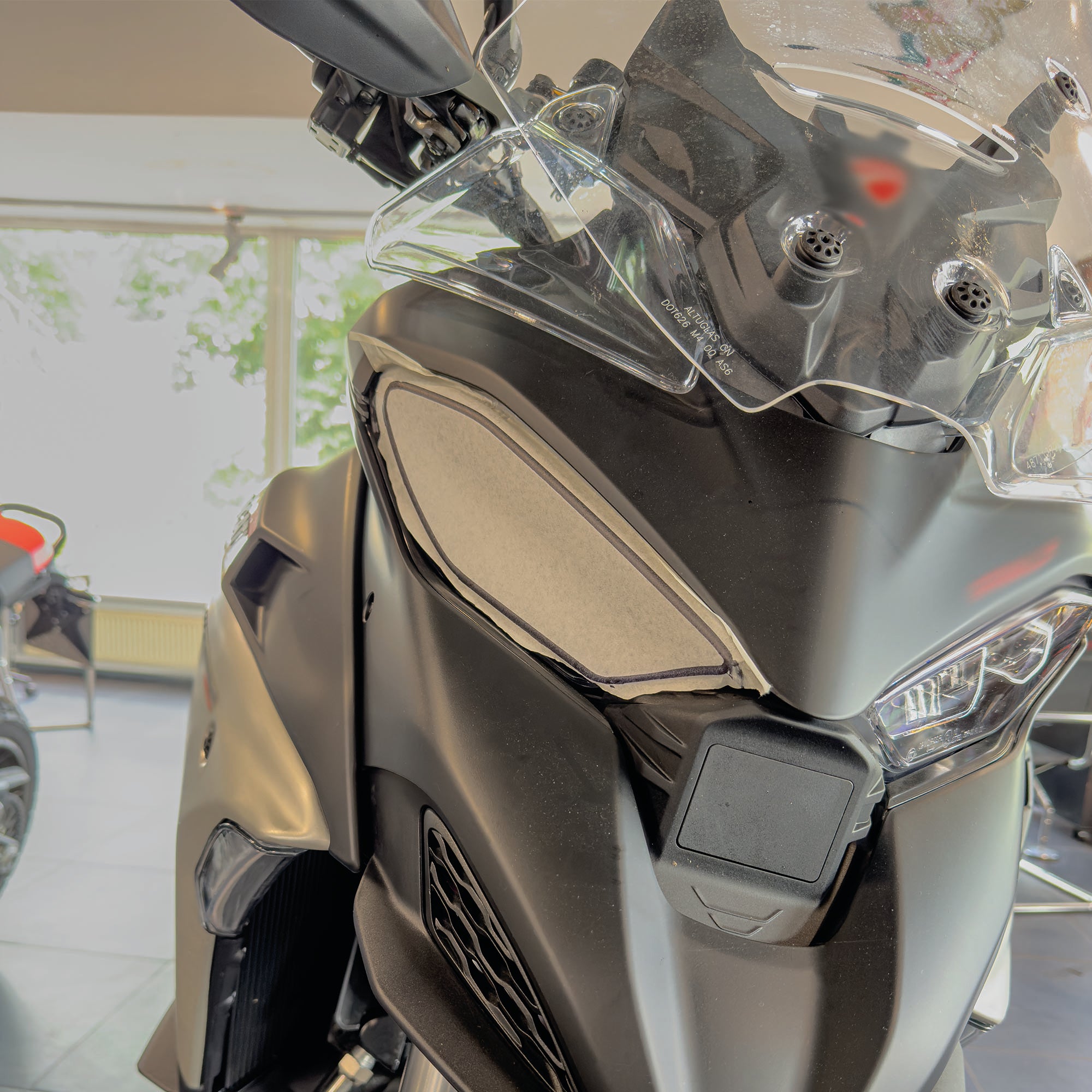 Scheinwerfer Schutzfolie für Ducati Multistrada V4 Steinschlagschutz Transparent