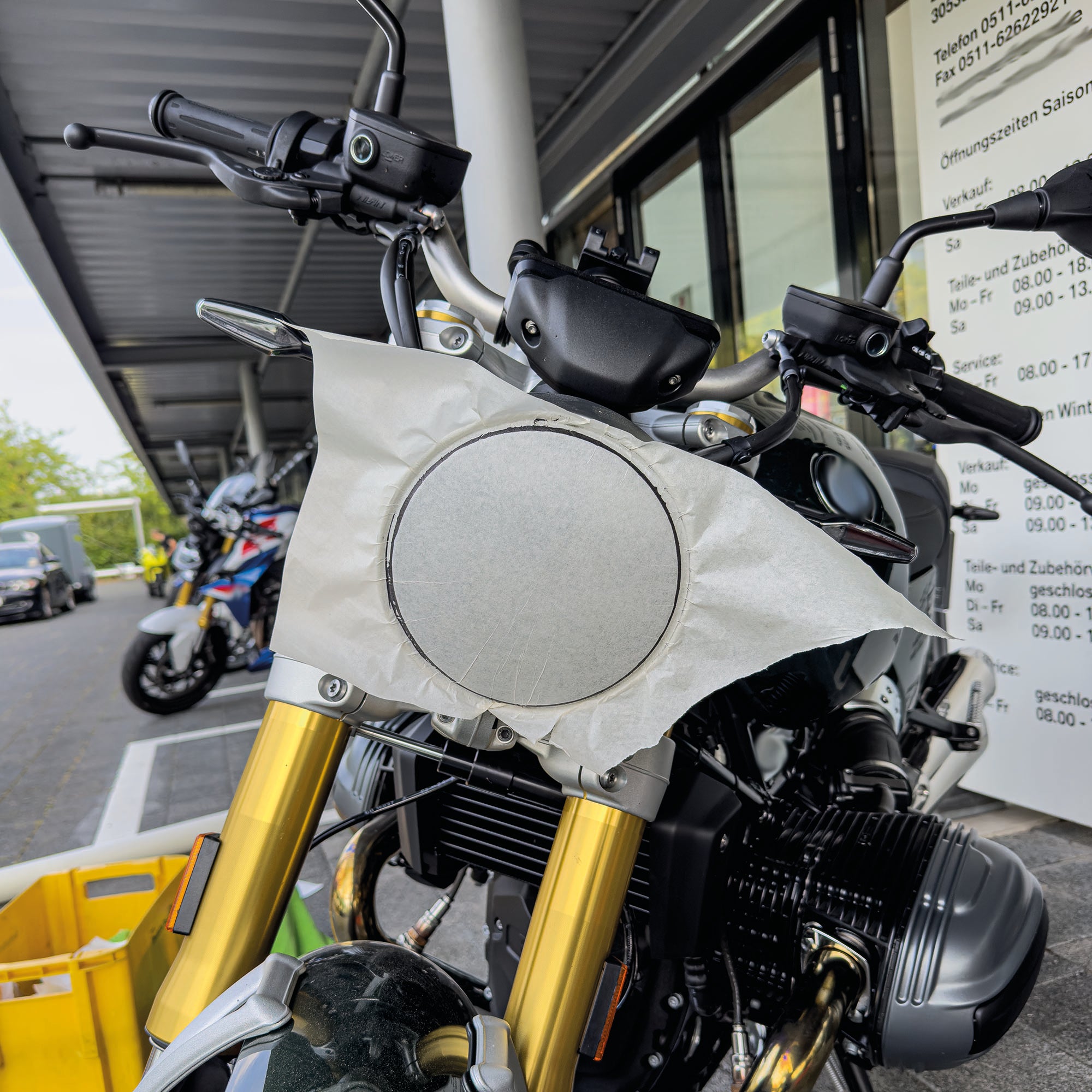 Scheinwerfer Schutzfolie für BMW R12 nineT Steinschlagschutz Folie Transparent