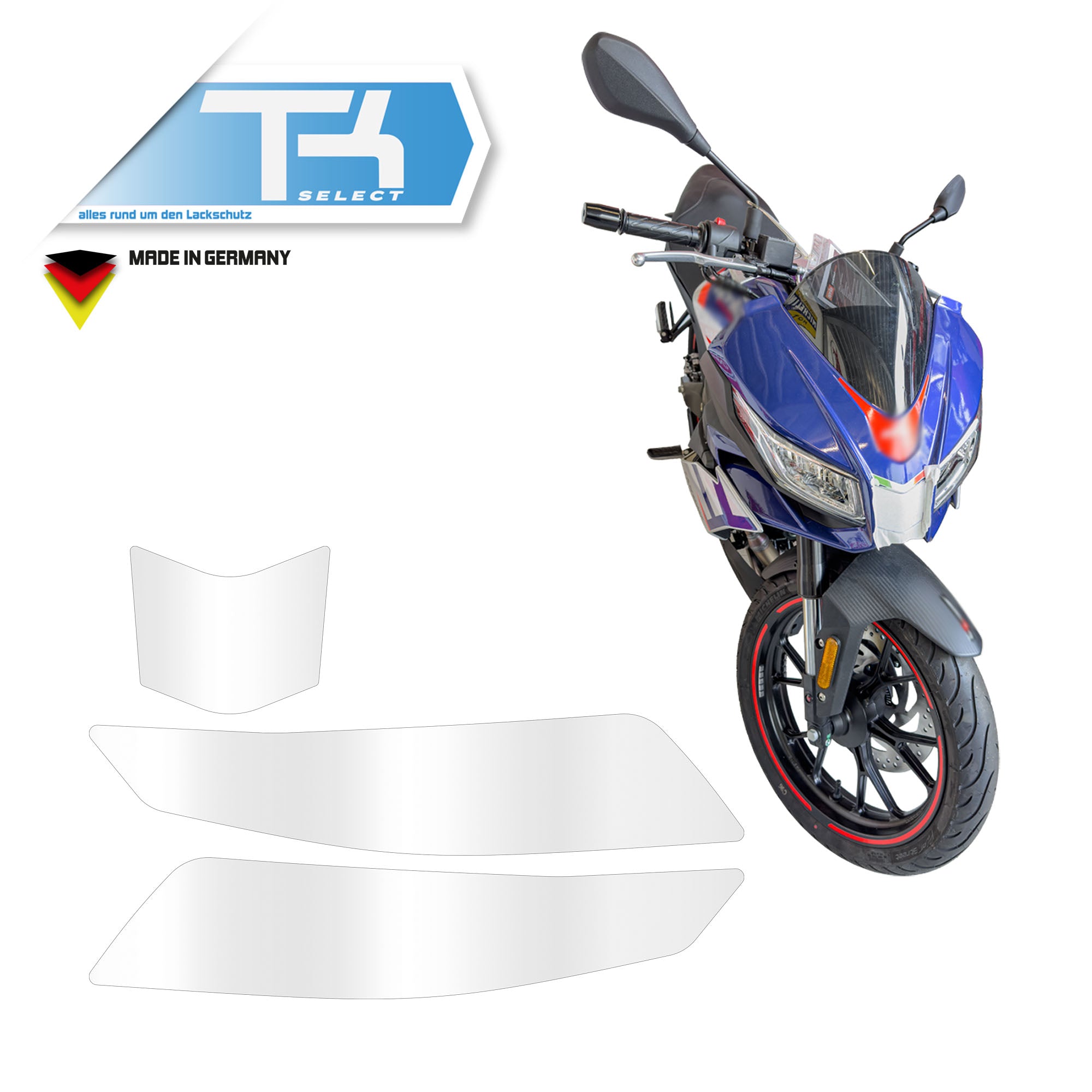 Scheinwerfer Schutzfolie für Aprilia RS125 Tuono125 Steinschlagschutz Folie