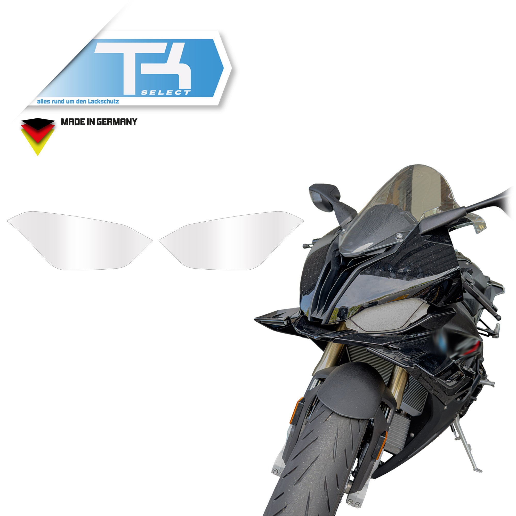 Scheinwerfer Schutzfolie für BMW S1000RR Steinschlagschutz Folie Transparent