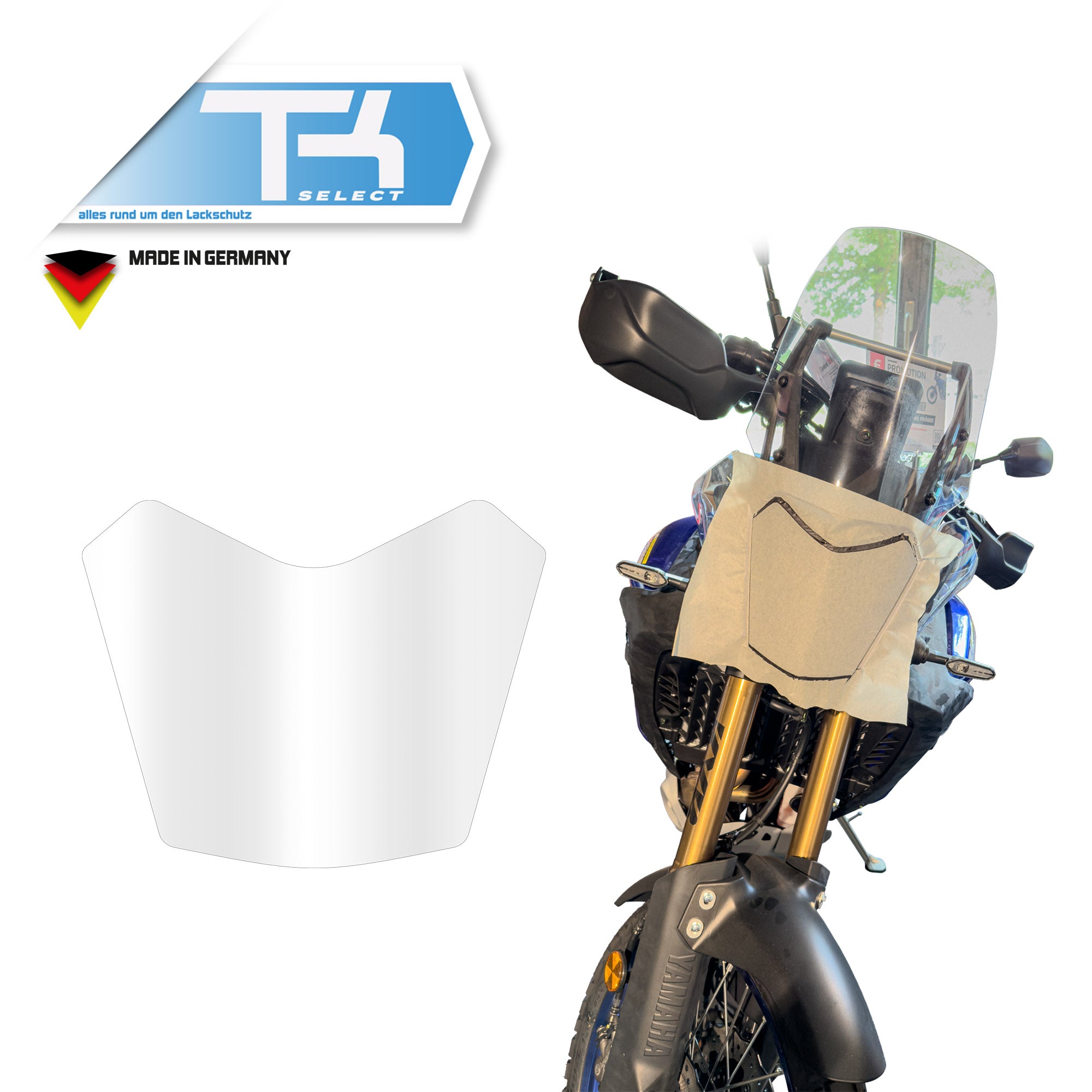 Steinschlagschutz Schutzfolie für Yamaha Tenere 700 Transparent Scheinwerfer