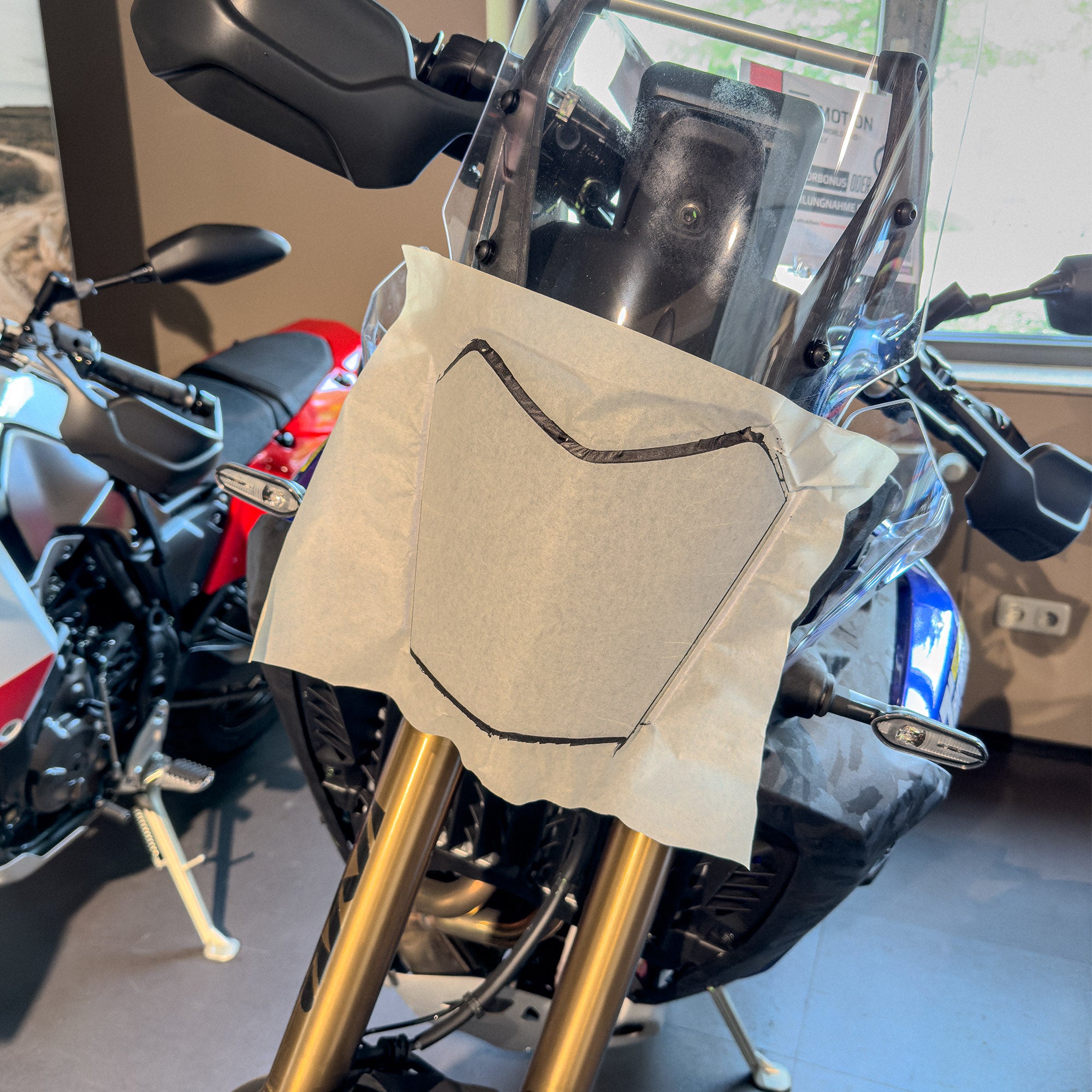 Steinschlagschutz Schutzfolie für Yamaha Tenere 700 Transparent Scheinwerfer