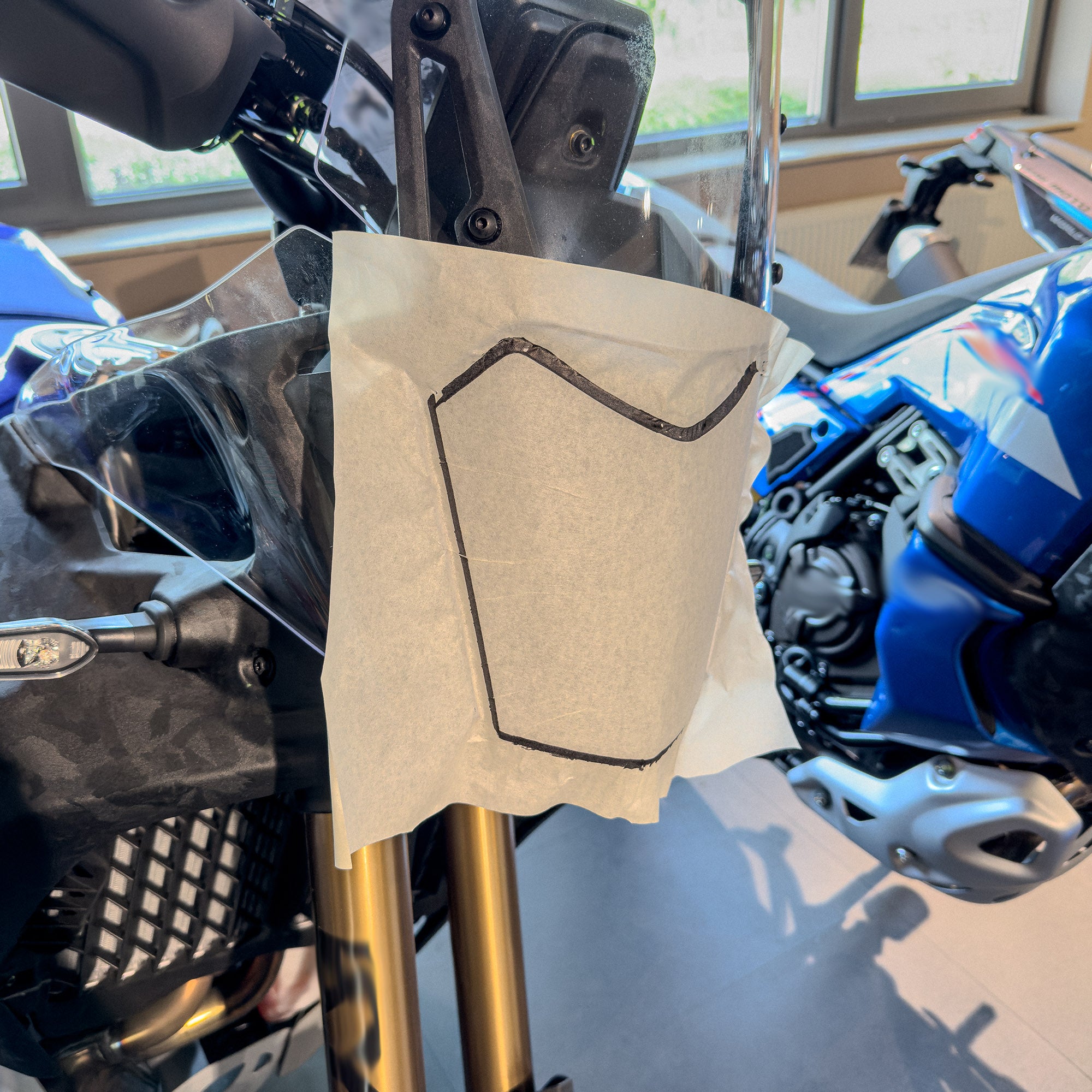 Steinschlagschutz Schutzfolie für Yamaha Tenere 700 Transparent Scheinwerfer