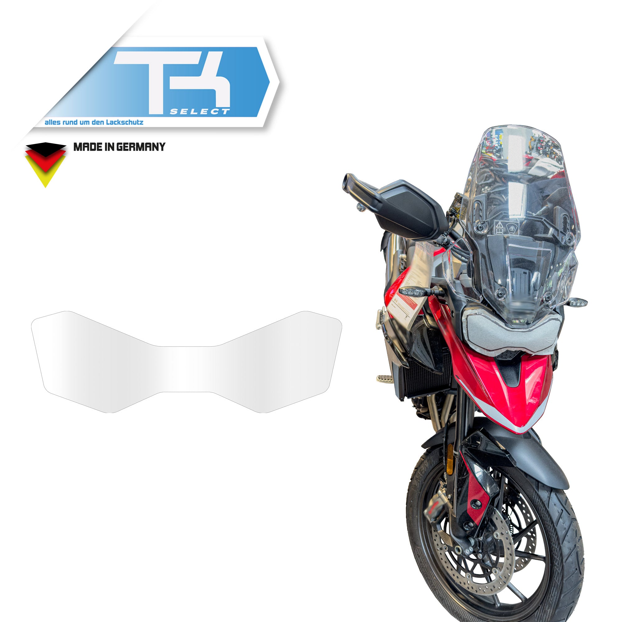 Steinschlagschutz Schutzfolie für Triumph Tiger 900GT Transparent Scheinwerfer