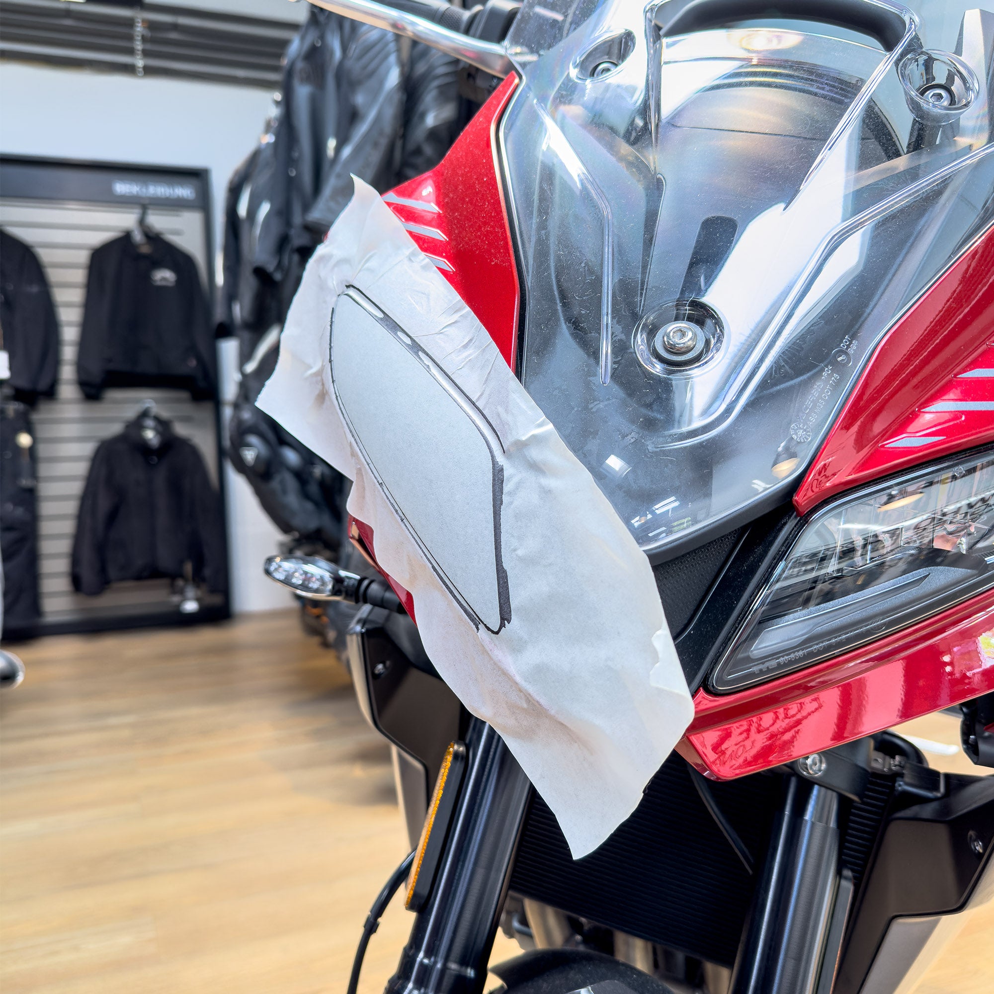 Steinschlagschutz Schutzfolie für Triumph Tiger Sport 660 Scheinwerfer Folie