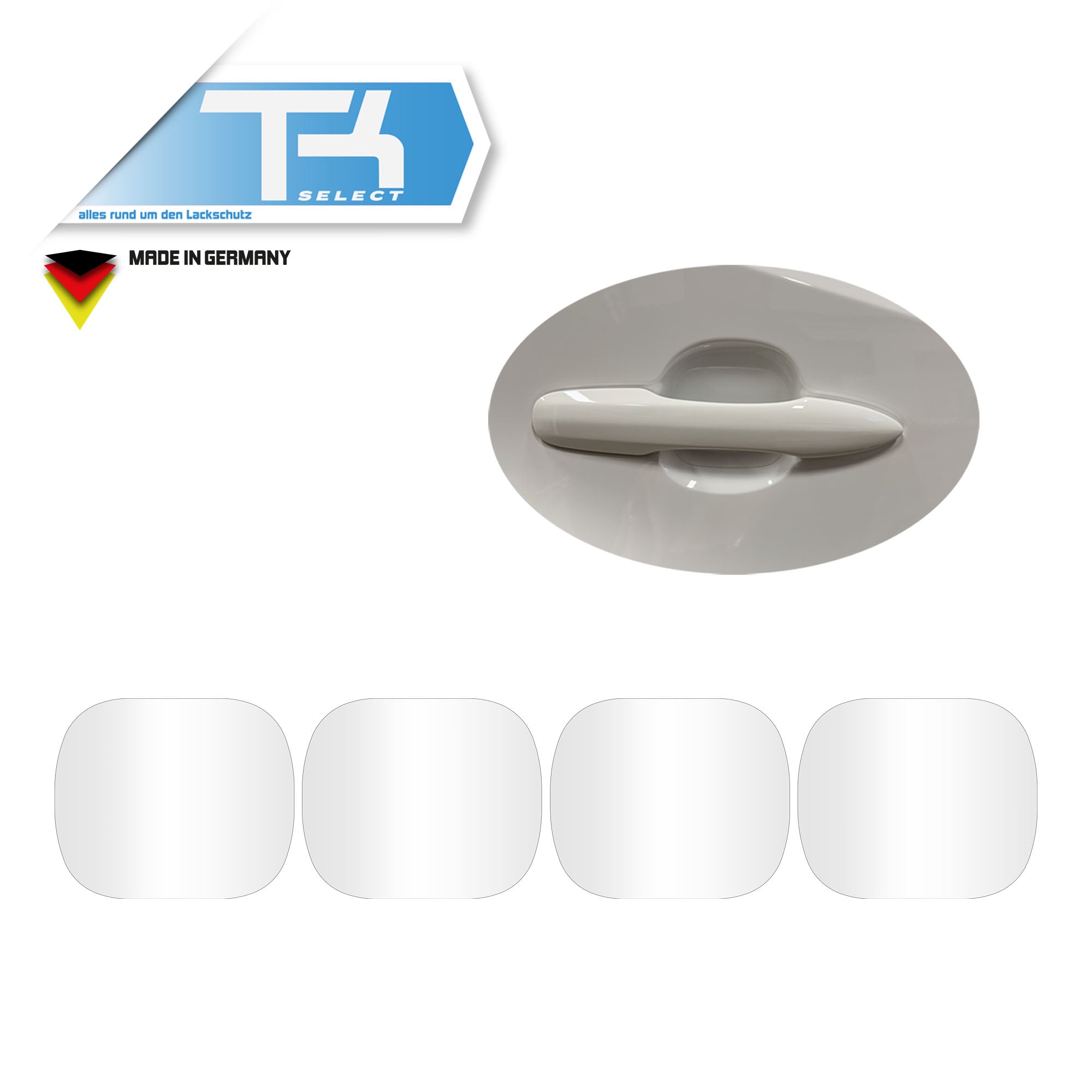 Lackschutzfolie für Toyota Yaris XP21 Griffmulden Schutzfolie Transparent 4x