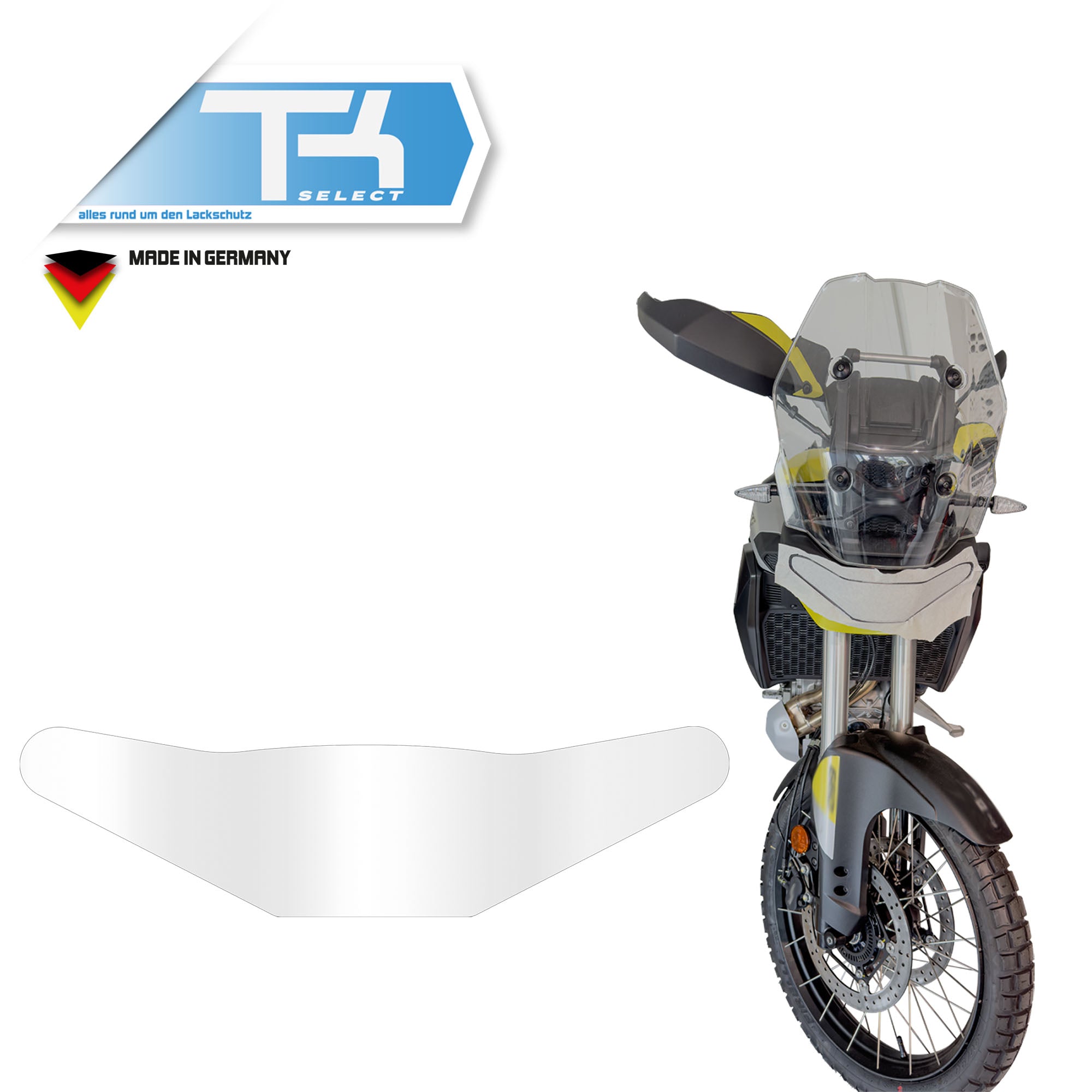 Scheinwerfer Schutzfolie für Aprilia Tuareg 660 Steinschlagschutz Transparent