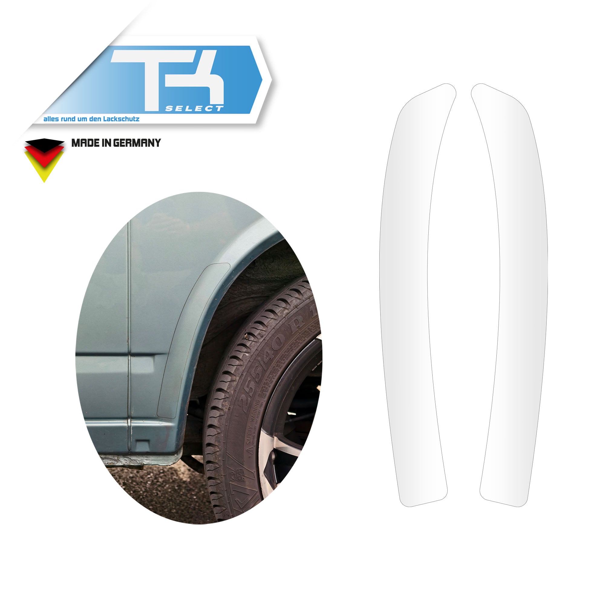Lackschutzfolie für VW T4 (Lang) Steinschlagschutz Schutzfolie Folie Transparent