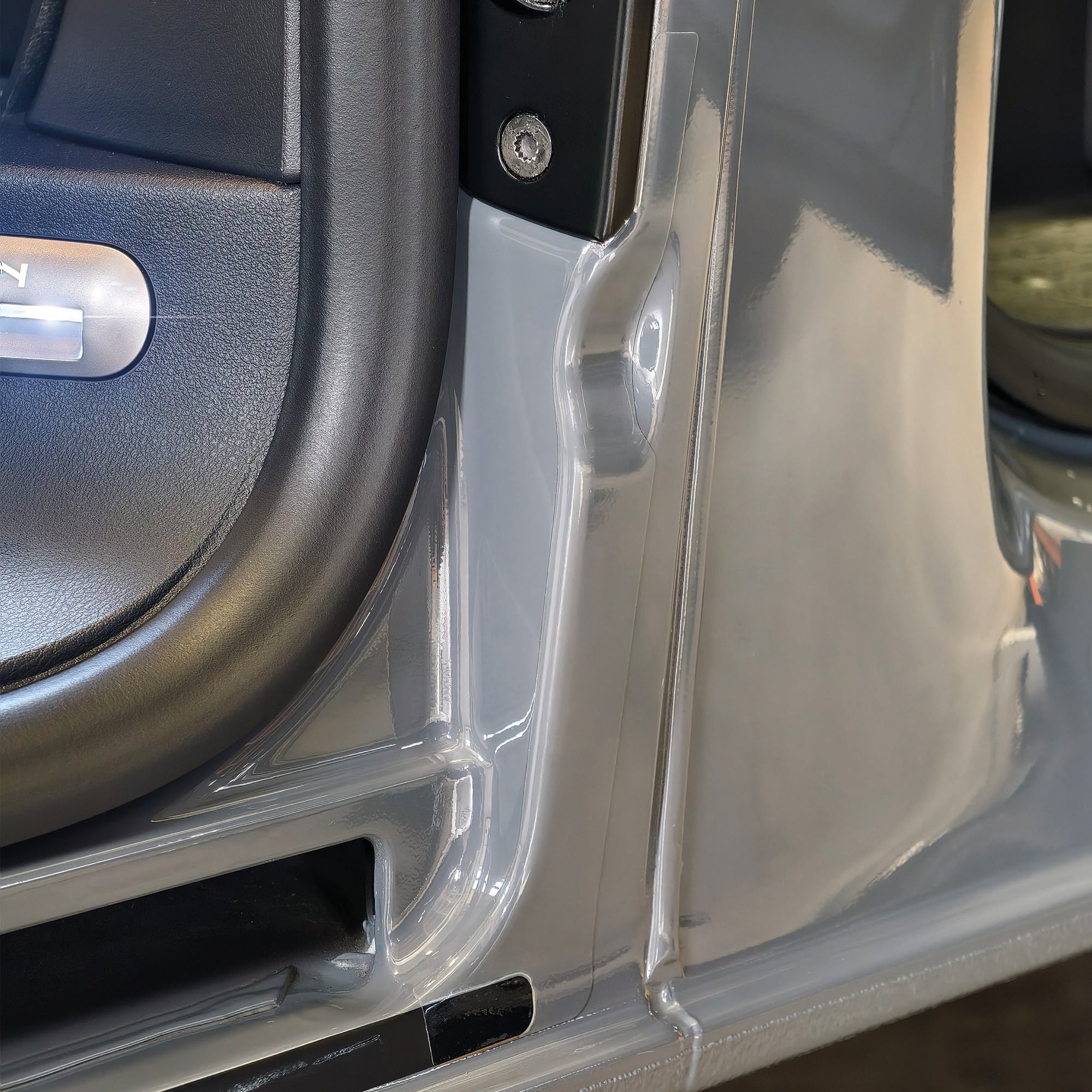 Lackschutzfolie für VW T5/T6 Schiebetür Holm B-Säule Schutzfolie Transparent R