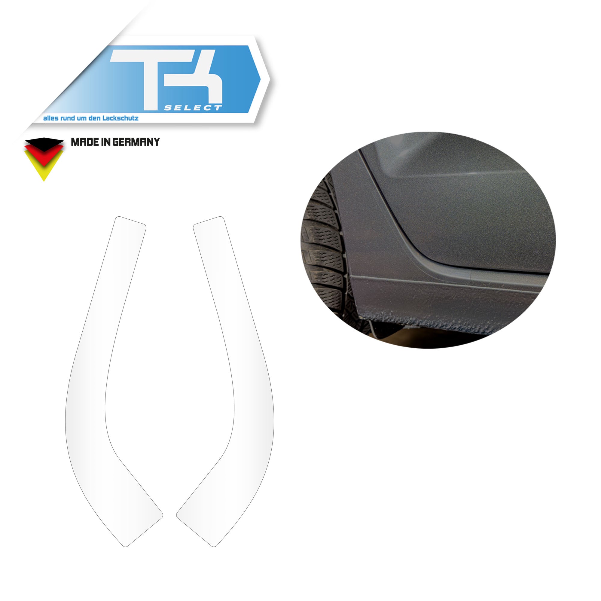 Lackschutzfolie für VW Touran II Steinschlagschutz Schutzfolie Folie R+L